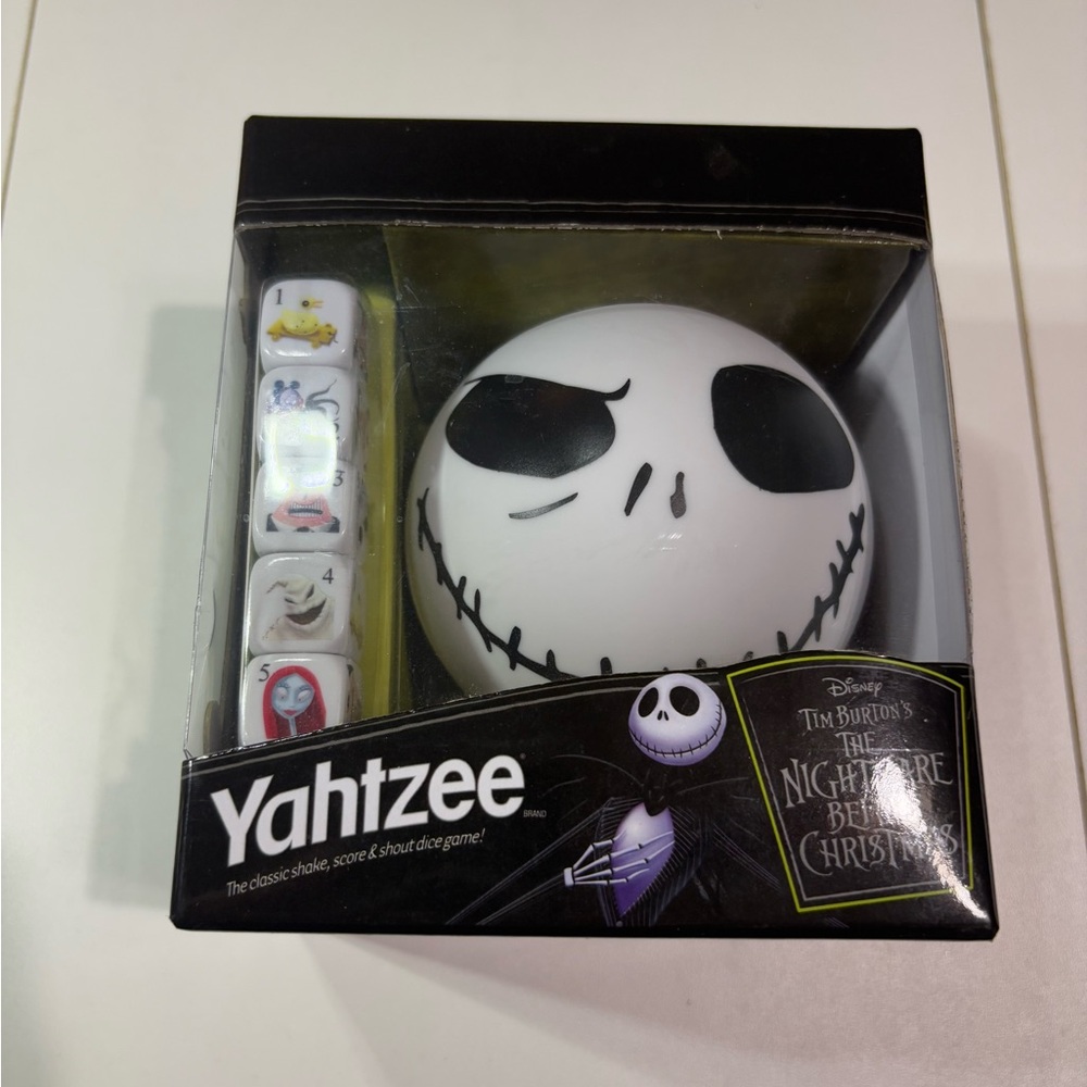 Disney Black and White Jack Skellington Yahtzee